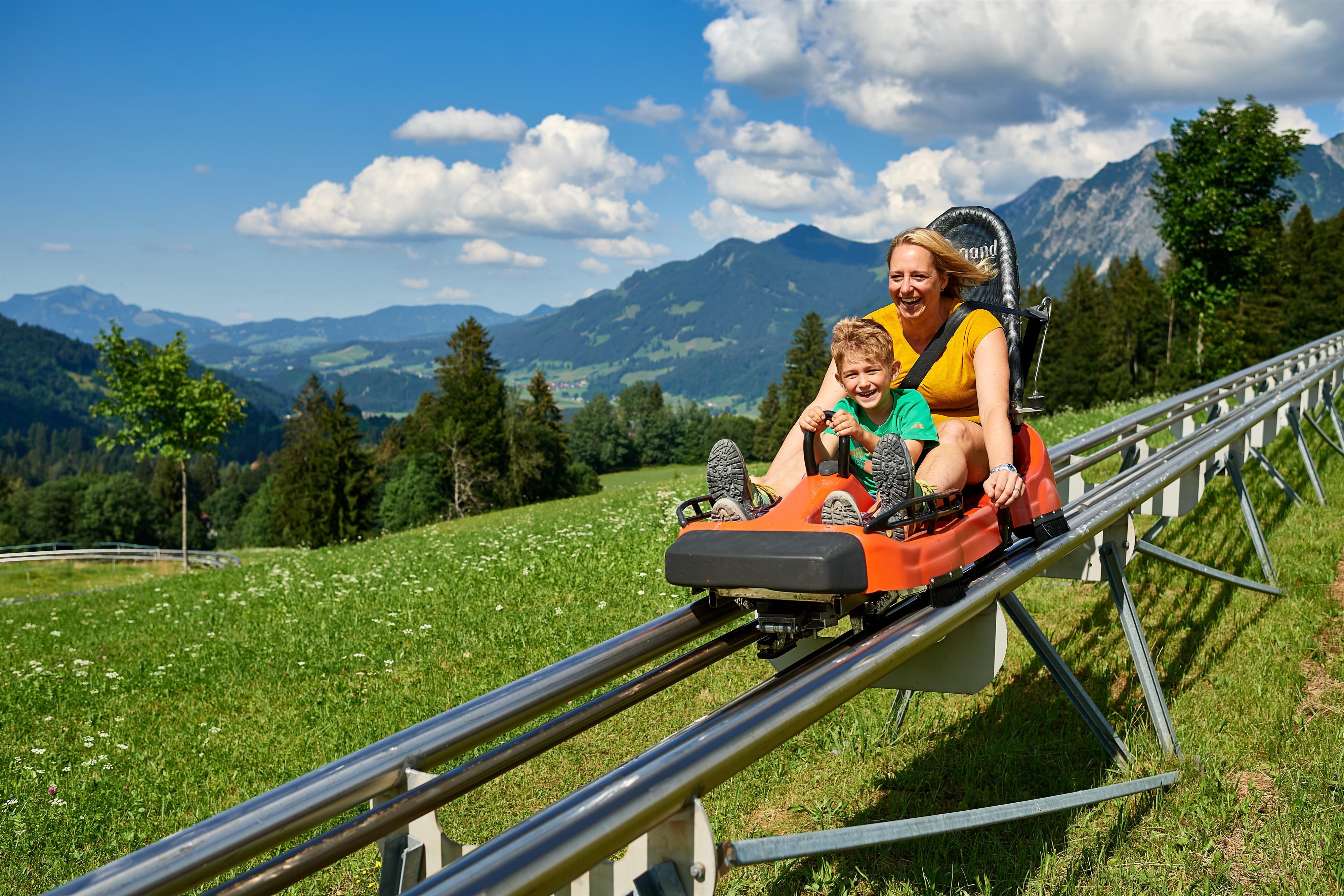 Summer and winter toboggan run Allg u Coaster S llereckbahn in